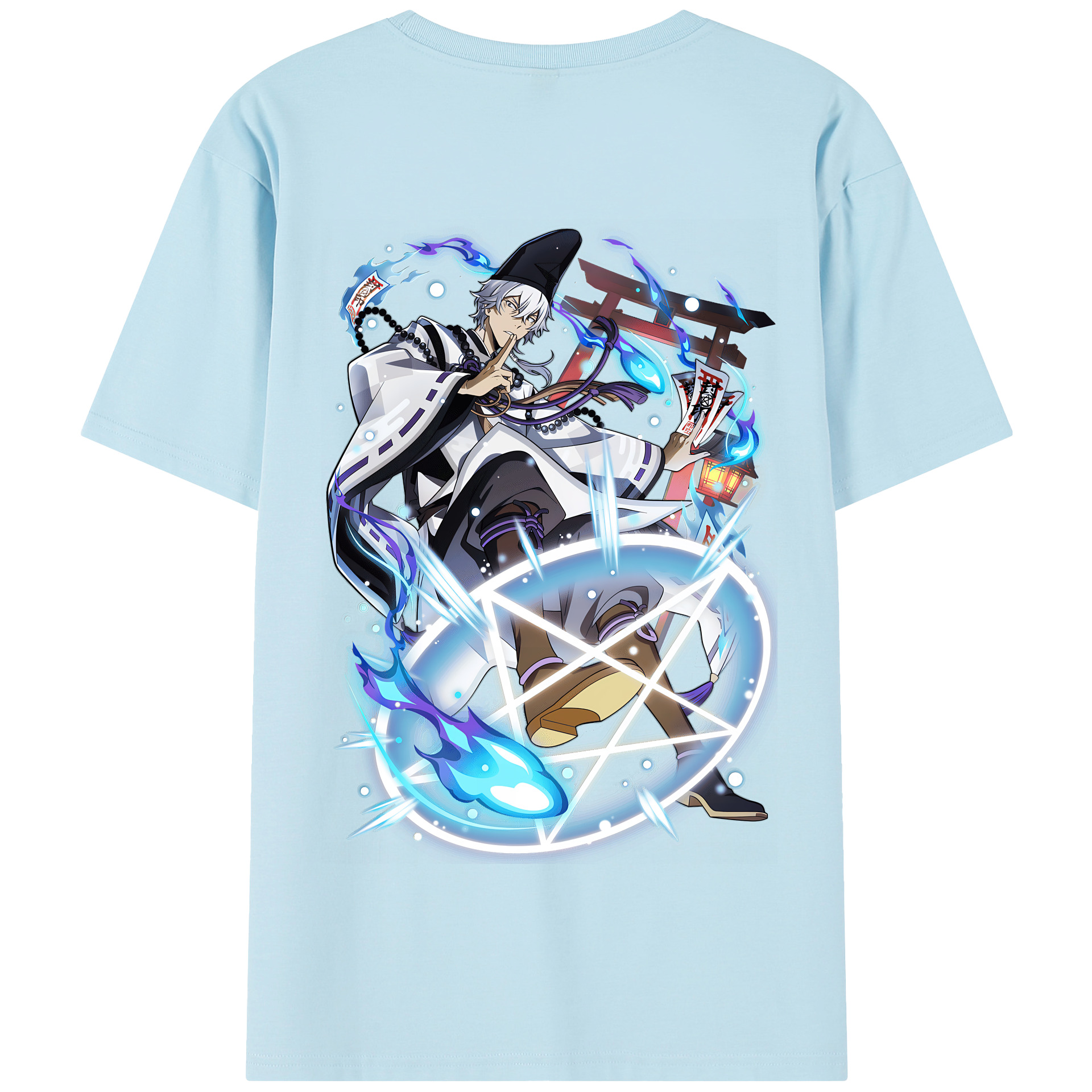 （画像用） 文豪ストレイドッグス Bungo Stray Dogs 綿100％半袖Tシャツ（背面プリント）